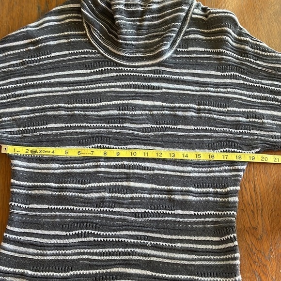 Calvin Klein Jeans cowl neck sweater wool blend size L short sleeves glitter - Picture 8 of 12